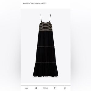 Embroidered Summer Midi Dress